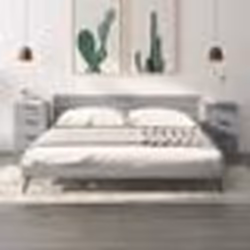 vidaXL Cadre de lit métal sans matelas et pied de lit blanc 120x190 cm - 120 x 190 cm