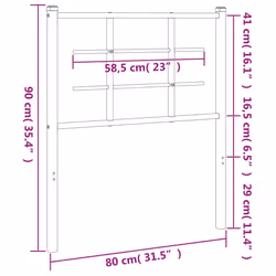 VidaXL 355636 tête de lit et pied de lit Blanc - Vue supplémentaire 6