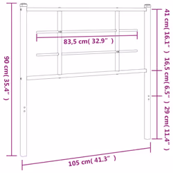 VidaXL 355639 tête de lit et pied de lit Blanc - Vue supplémentaire 4