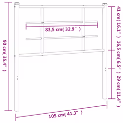 VidaXL 355640 tête de lit et pied de lit Blanc