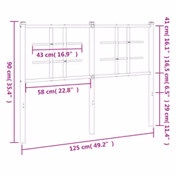 VidaXL 355641 tête de lit et pied de lit Blanc - Vue supplémentaire 5