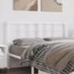 vidaXL Tête de lit métal blanc 135 cm