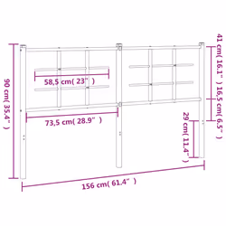 VidaXL 355644 tête de lit et pied de lit Blanc - Vue supplémentaire 4