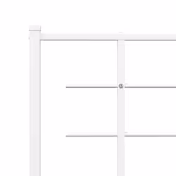 VidaXL 355647 tête de lit et pied de lit Blanc