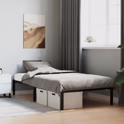 Si vous recherchez un cadre de lit robuste pour votre chambre à coucher, ce cadre de lit classique au design élégant et intem ...