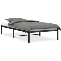 Vidaxl - Cadre de lit métal sans matelas noir 107x203 cm