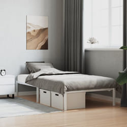Vidaxl - Cadre de lit métal sans matelas blanc 100x200 cm