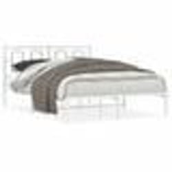 vidaXL Cadre de lit métal sans matelas et tête de lit blanc 140x190 cm - 140 x 190 cm