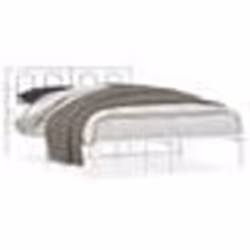 vidaXL Cadre de lit métal sans matelas et tête de lit blanc 140x200 cm - 140 x 200 cm