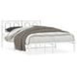 vidaXL Cadre de lit métal sans matelas et tête de lit blanc 140x200 cm - 140 x 200 cm