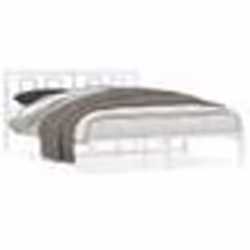 vidaXL Cadre de lit métal sans matelas et tête de lit blanc 150x200 cm - 150 x 200 cm