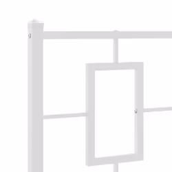 VidaXL 374321 tête de lit et pied de lit Blanc - Vue supplémentaire 5