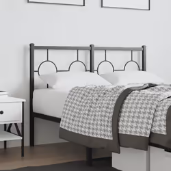 VidaXL 376257 tête de lit et pied de lit Noir - Vue supplémentaire 2