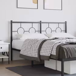 VidaXL 376261 tête de lit et pied de lit Noir