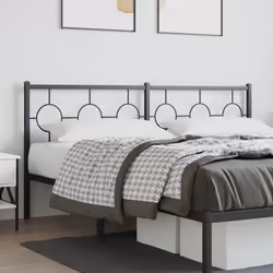 VidaXL 376262 tête de lit et pied de lit Noir