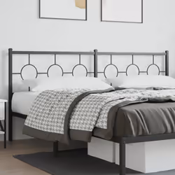 VidaXL 376264 tête de lit et pied de lit Noir