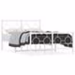vidaXL Cadre de lit métal sans matelas et pied de lit blanc 120x200 cm - 120 x 200 cm