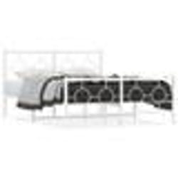 vidaXL Cadre de lit métal sans matelas et pied de lit blanc 135x190 cm - 135 x 190 cm