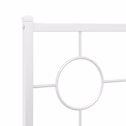 VidaXL 376301 tête de lit et pied de lit Blanc - Vue supplémentaire 6