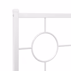 VidaXL 376303 tête de lit et pied de lit Blanc - Vue supplémentaire 6