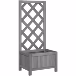 Cette jardinière en bois avec treillis est un excellent choix pour les plantes grimpantes dans votre jardin, sur votre patio ...