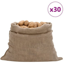 Sacs en jute 30 pcs 100x110 cm 100 % jute 220 g/m²