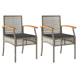 VidaXL 366248 chaise d'extérieur Terrace Siège rembourré Bois d'acacia, Polyuréthane, Acier Gris