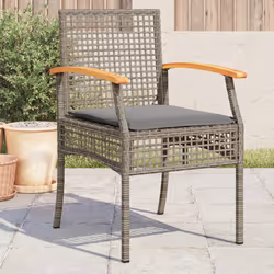 VidaXL 366252 chaise d'extérieur Terrace Siège rembourré Bois d'acacia, Polyuréthane, Acier Gris
