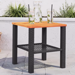VidaXL 366263 table de jardin Noir, Marron