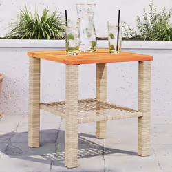 VidaXL 366265 table de jardin Beige, Marron