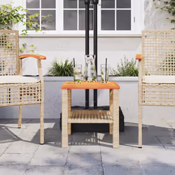 VidaXL 366265 table de jardin Beige, Marron