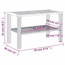 VidaXL 366271 table de jardin - Vue supplémentaire 8