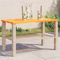 VidaXL 366275 table de jardin Beige, Marron