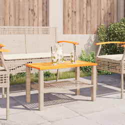 VidaXL 366275 table de jardin Beige, Marron