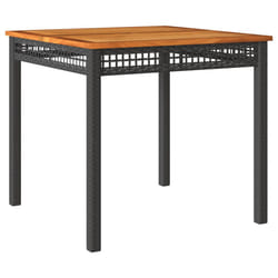 VidaXL 366276 table de jardin Noir, Marron