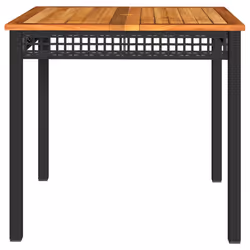 VidaXL 366276 table de jardin Noir, Marron - Vue supplémentaire 5