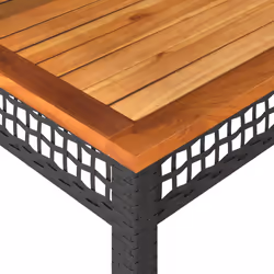 VidaXL 366276 table de jardin Noir, Marron - Vue supplémentaire 7