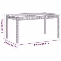 VidaXL 366277 table de jardin - Vue supplémentaire 8
