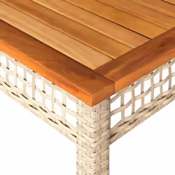 VidaXL 366278 table de jardin Beige, Marron - Vue supplémentaire 7