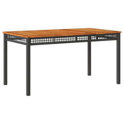 VidaXL 366279 table de jardin Noir, Marron