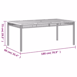 VidaXL 366280 table de jardin - Vue supplémentaire 8