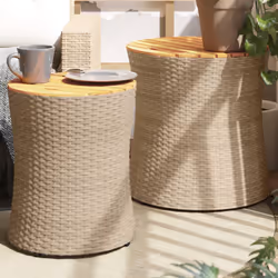 VidaXL 366290 table de jardin Beige, Marron