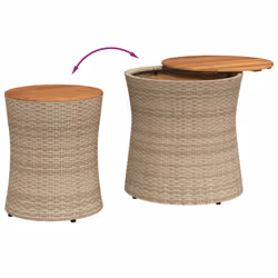 VidaXL 366290 table de jardin Beige, Marron - Vue supplémentaire 7