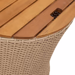 VidaXL 366290 table de jardin Beige, Marron - Vue supplémentaire 8