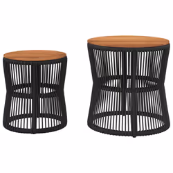 VidaXL 366291 table de jardin Noir, Marron - Vue supplémentaire 4