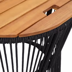 VidaXL 366291 table de jardin Noir, Marron - Vue supplémentaire 8
