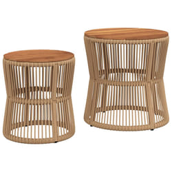VidaXL 366293 table de jardin Beige, Marron