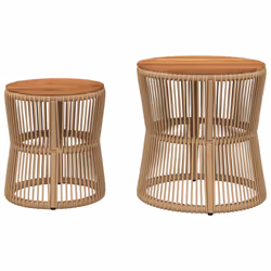 VidaXL 366293 table de jardin Beige, Marron - Vue supplémentaire 4