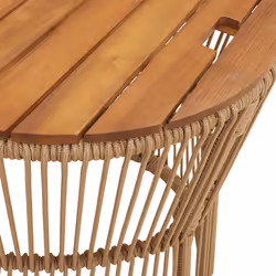 VidaXL 366293 table de jardin Beige, Marron - Vue supplémentaire 8