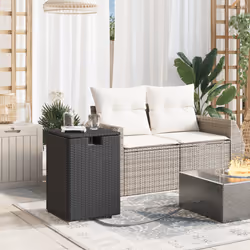 VidaXL 366294 table de jardin Noir